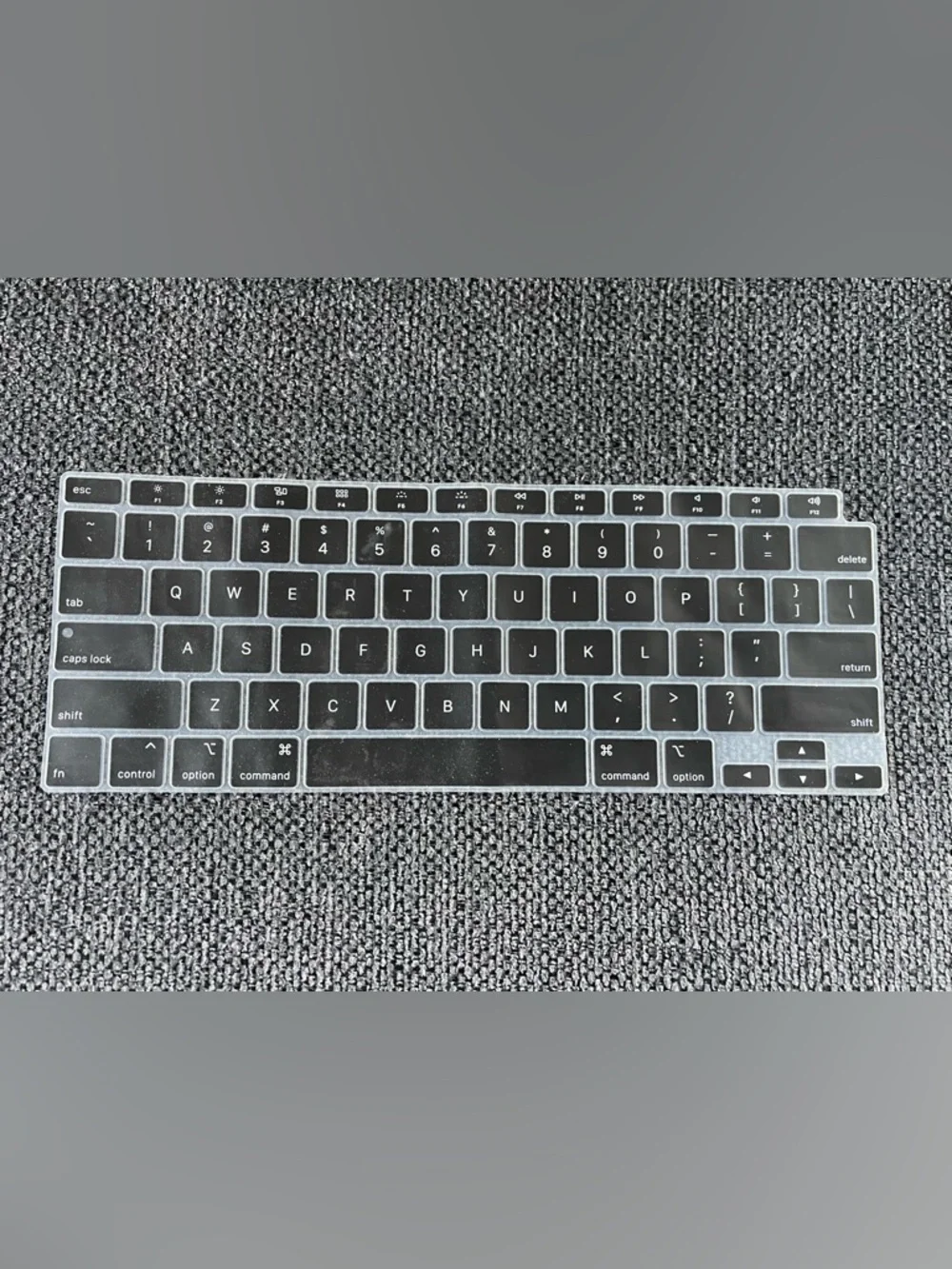 Black Silicone Keyboard Cover for MacBook - Compatible Protection